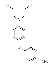 4-(4-aminophenoxy)-N,N-bis(2-chloroethyl)aniline结构式