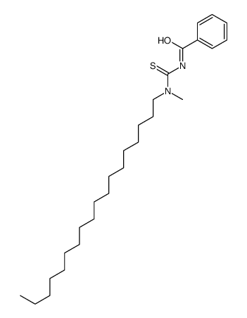 N-[methyl(octadecyl)carbamothioyl]benzamide结构式