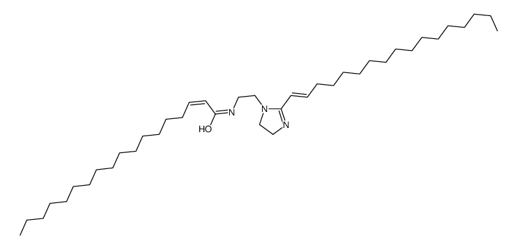 N-[2-[2-heptadecenyl-4,5-dihydro-1H-imidazol-1-yl]ethyl]octadecenamide结构式
