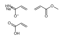 sodium,methyl prop-2-enoate,prop-2-enamide,prop-2-enoate结构式