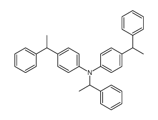 alpha-methyl-N,N-bis[4-(1-phenylethyl)phenyl]benzylamine结构式