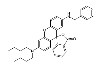 2'-[(benzyl)amino]-6'-(dibutylamino)spiro[isobenzofuran-1(3H),9'-[9H]xanthene]-3-one Structure
