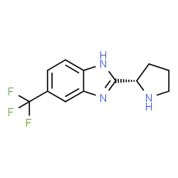 (S)-2-PYRROLIDIN-2-YL-6-TRIFLUOROMETHYL-1H-BENZOIMIDAZOLE结构式