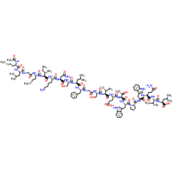 Acetyl-Heme-Binding Protein 1 (1-21) (human) trifluoroacetate salt Structure