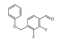 2,3-Difluoro-4-formyl-benzyloxybenzene Structure