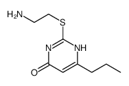 4(3H)-Pyrimidinone, 2-[(2-aminoethyl)thio]-6-propyl Structure