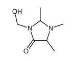 3-(hydroxymethyl)-1,2,5-trimethylimidazolidin-4-one结构式