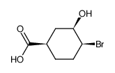 (+/-)-4c-bromo-3c-hydroxy-cyclohexane-r-carboxylic acid Structure