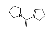 1-[1-(cyclopenten-1-yl)ethenyl]pyrrolidine结构式