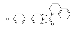 [3-(4-chlorophenyl)-8-azabicyclo[3.2.1]oct-2-en-8-yl]-(3,4-dihydro-2H-quinolin-1-yl)methanone结构式