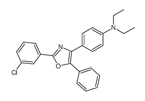 4-[2-(3-chloro-phenyl)-5-phenyl-oxazol-4-yl]-N,N-diethyl-aniline Structure