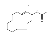 (Z)-2-bromo-2-cyclotridecen-1-yl acetate结构式