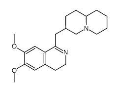 6,7-dimethoxy-1-octahydroquinolizin-3-ylmethyl-3,4-dihydro-isoquinoline结构式