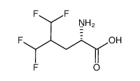 (S)-2-amino-4-difluoromethyl-5,5-difluoro-pentanoic acid Structure
