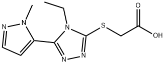 2-((4-乙基-5-(1-甲基-1H-吡唑-5-基)-4H-1,2,4-三唑-3-基)硫代)乙酸图片