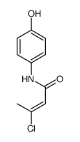 (Z)-3-chloro-N-(4-hydroxyphenyl)but-2-enamide Structure