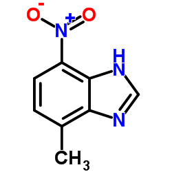 Benzimidazole, 4-methyl-7-nitro- (6CI) structure