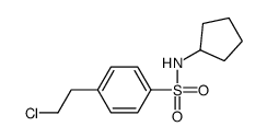 4-(2-Chloroethyl)-N-cyclopentylbenzenesulfonamide结构式