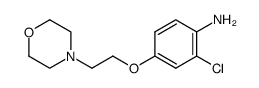 2-chloro-4-(2-morpholinoethoxy) aniline Structure