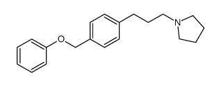 1-[3-[4-(phenoxymethyl)phenyl]propyl]pyrrolidine结构式