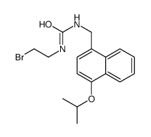 1-(2-Bromoethyl)-3-(4-isopropoxy-1-naphthalenemethyl)urea结构式