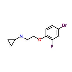 N-[2-(4-Bromo-2-fluorophenoxy)ethyl]cyclopropanamine结构式