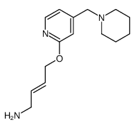 4-[4-(piperidin-1-ylmethyl)pyridin-2-yl]oxybut-2-en-1-amine结构式