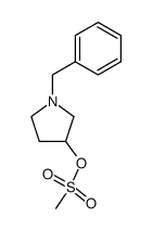 (3R)-1-benzyl-3-methanesulfonyloxy pyrrolidine结构式