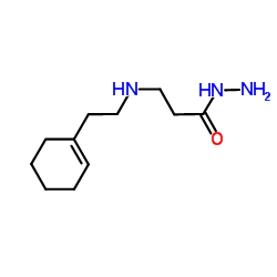 3-{[2-(1-Cyclohexen-1-yl)ethyl]amino}propanehydrazide Structure