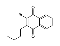 2-bromo-3-butylnaphthalene-1,4-dione结构式