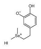 2-(3,4-dihydroxyphenyl)ethyl-dimethylselanium,iodide Structure