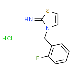 3-(2-fluorobenzyl)-1,3-thiazol-2(3H)-imine hydrochloride Structure