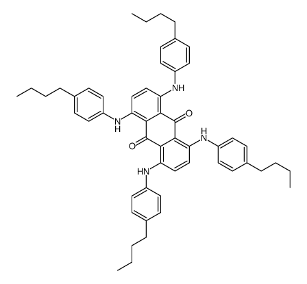 1,4,5,8-tetrakis(4-butylanilino)anthracene-9,10-dione Structure