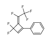 1-phenyl-4-tetrafluoroethylidene-3,3-difluoro-1-cyclobutene Structure