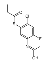 S-(5-acetamido-2-chloro-4-fluorophenyl) propanethioate结构式