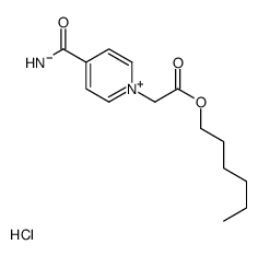 hexyl 2-(4-carbamoylpyridin-1-ium-1-yl)acetate,chloride Structure