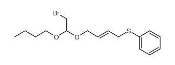 bromoacetaldehyde 4-phenylthiobut-2-enyl butyl acetal Structure