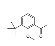 1-(3-tert-butyl-2-methoxy-5-methylphenyl)ethanone结构式