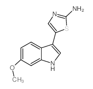 5-(6-Methoxy-1H-indol-3-yl)-1,3-thiazol-2-amine structure
