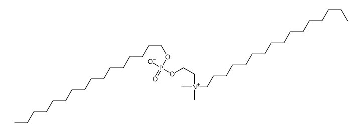 hexadecyl 2-[hexadecyl(dimethyl)azaniumyl]ethyl phosphate结构式