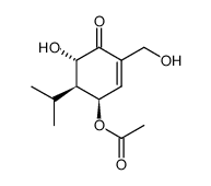 5β-Acetoxy-3α,7-dihydroxy-carvotanacetone结构式