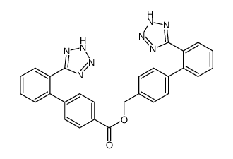 [4-[2-(2H-tetrazol-5-yl)phenyl]phenyl]methyl 4-[2-(2H-tetrazol-5-yl)phenyl]benzoate Structure