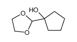 1-(1,3-dioxolan-2-yl)cyclopentan-1-ol Structure