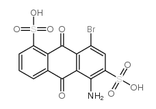 5-amino-8-bromo-9,10-dihydro-9,10-dioxoanthracene-1,6-disulphonic acid structure