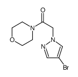 1-(4-MORPHOLINYL)-2-(4-BROMO-1H-PYRAZOL-1-YL)ETHANONE structure