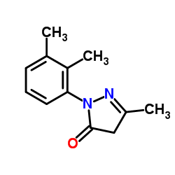 2-(2,3-Dimethylphenyl)-5-methyl-2,4-dihydro-3H-pyrazol-3-one结构式