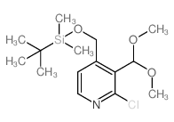 4-((tert-Butyldimethylsilyloxy)methyl)-2-chloro-3-(dimethoxy structure