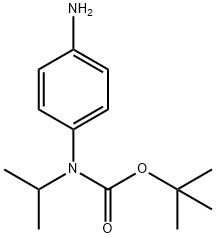 (4-Amino-phenyl)-isopropyl-carbamic acid tert-butyl ester结构式