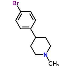 4-(4-Bromophenyl)-1-methylpiperidine structure