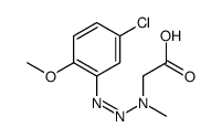 [3-(5-chloro-2-methoxyphenyl)-1-methyl-2-triazenyl]acetic acid Structure